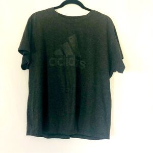 Adidas Short Sleeve T Shirt Gray Size 1X
